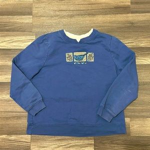 Vintage Blue Bird Crewneck Sweatshirt